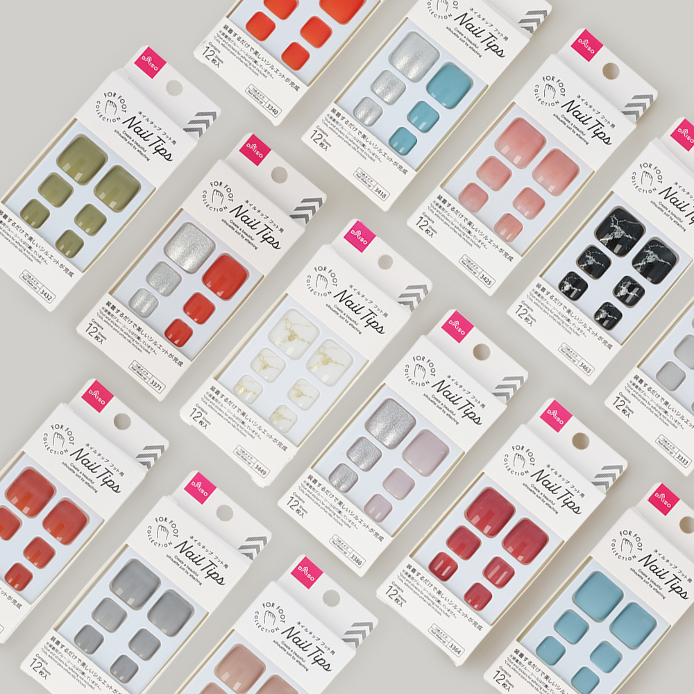 ダイソー ネイルチップ（フット）