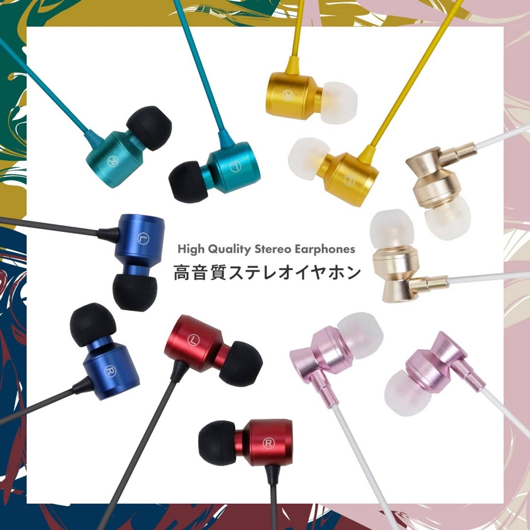 高音質ステレオイヤホン マイク付 ダイソー