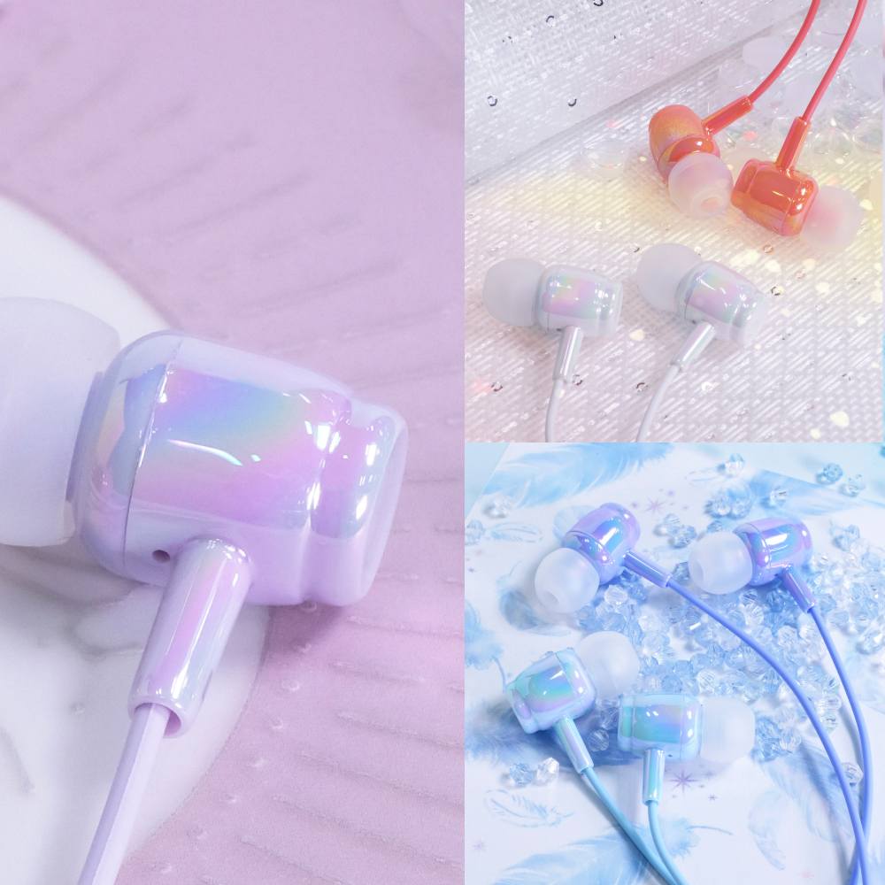 オーロラカラーステレオイヤホンのイメージ画像