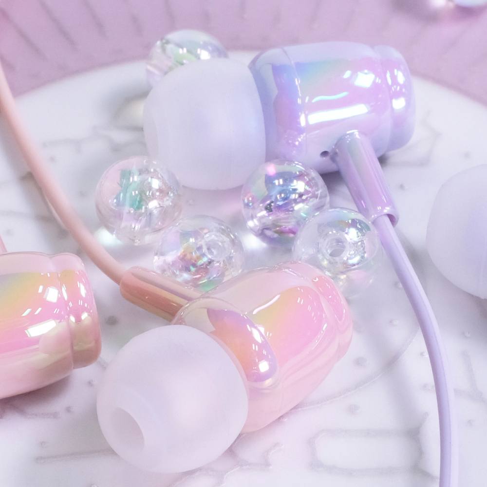 オーロラカラーステレオイヤホン