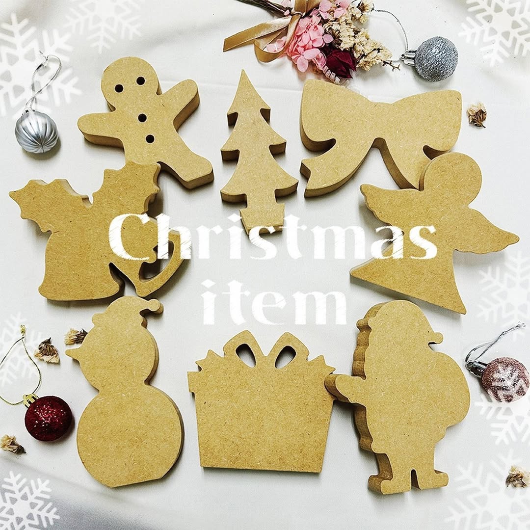 ダイソー MDFオーナメント クリスマス