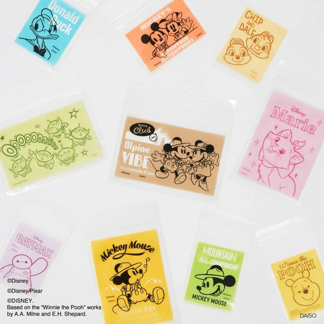 ダイソー ディズニーチャック付整理袋