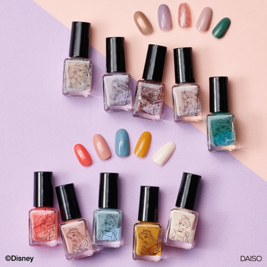 ダイソー ディズニープリンセス ネイル