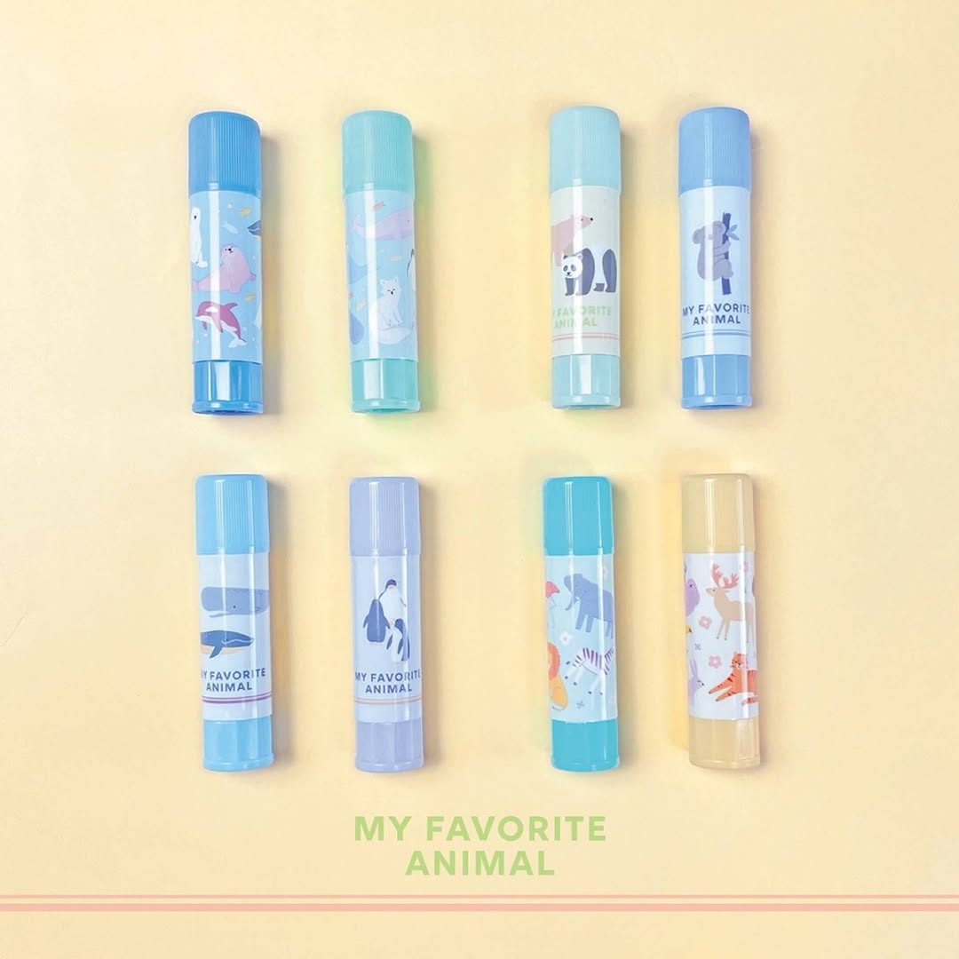 ダイソー 動物柄スティックのり