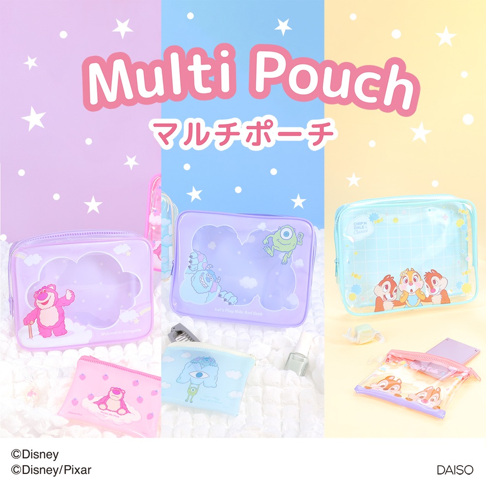ダイソー ディズニーポーチ