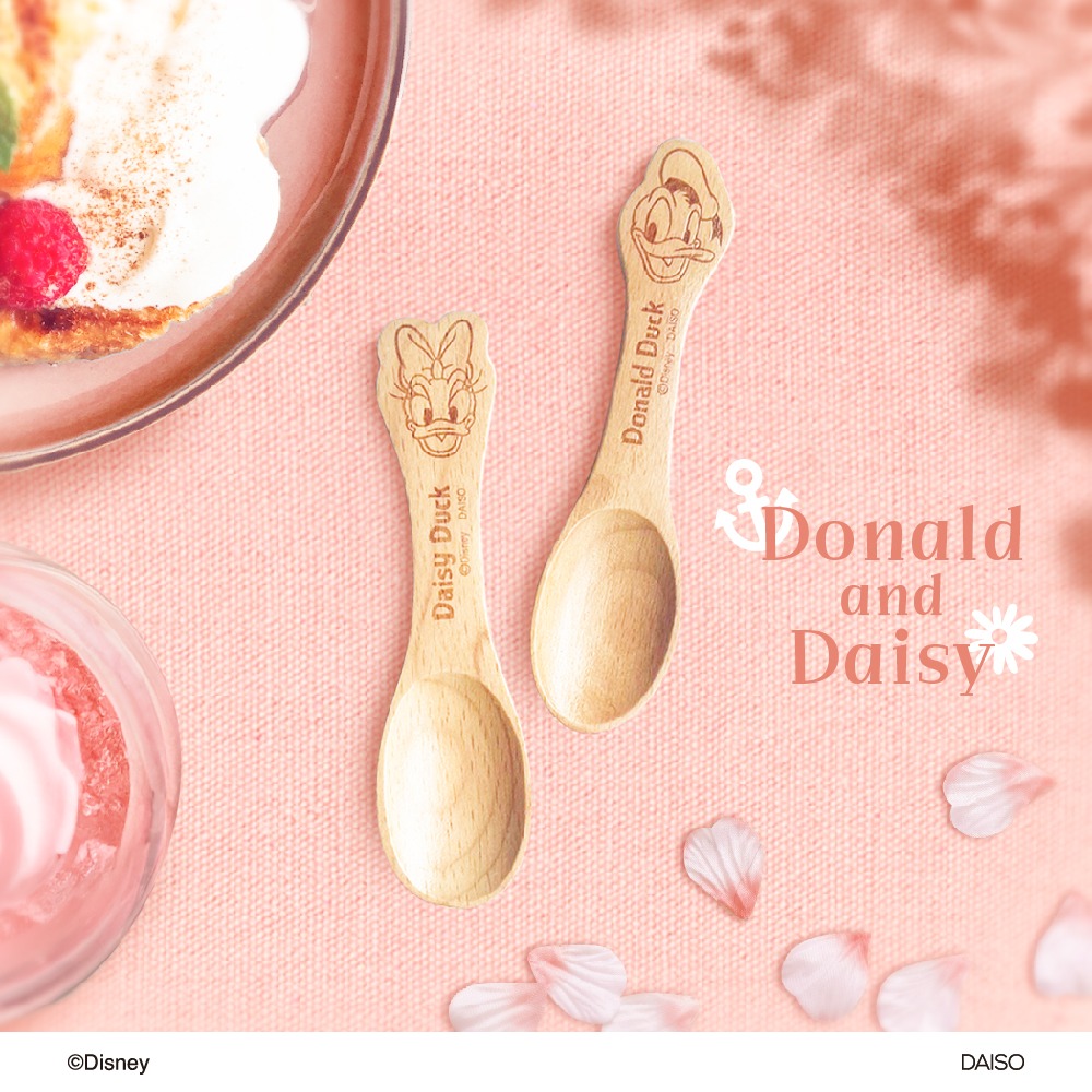 ダイソー 木製スプーン ドナルド デイジー