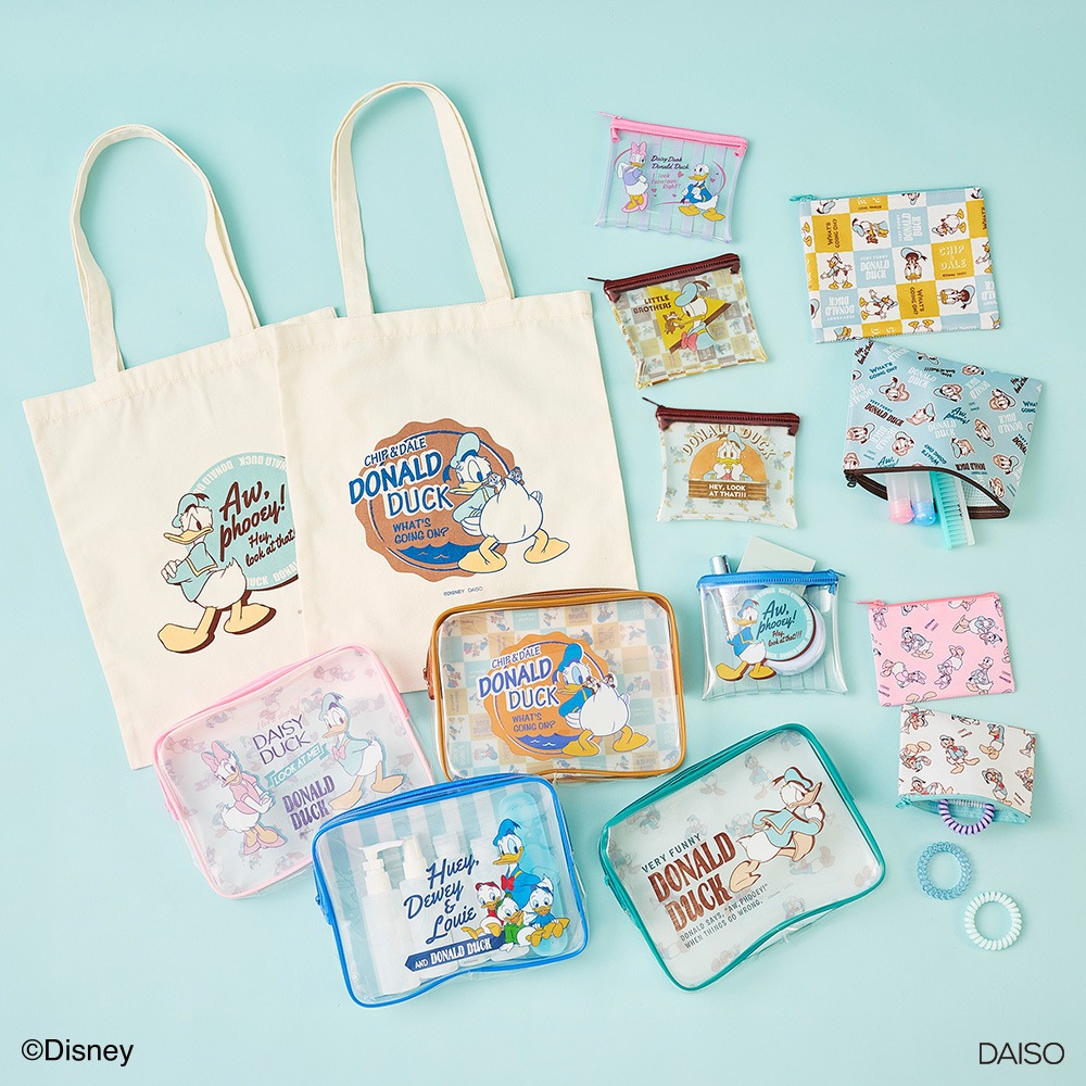 ダイソー ドナルドダック ポーチ トート ラッピング