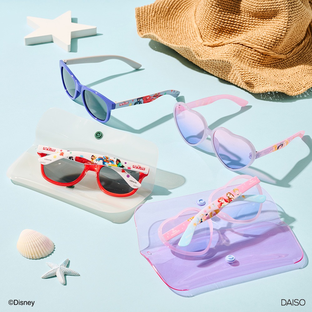 ダイソー ディズニー キッズサングラス ポーチ付