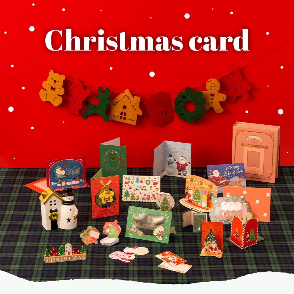 ダイソー クリスマスメッセージカード