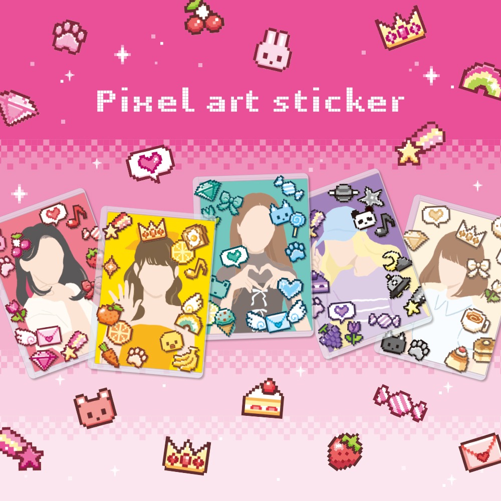 ダイソー ピクセルアートシール