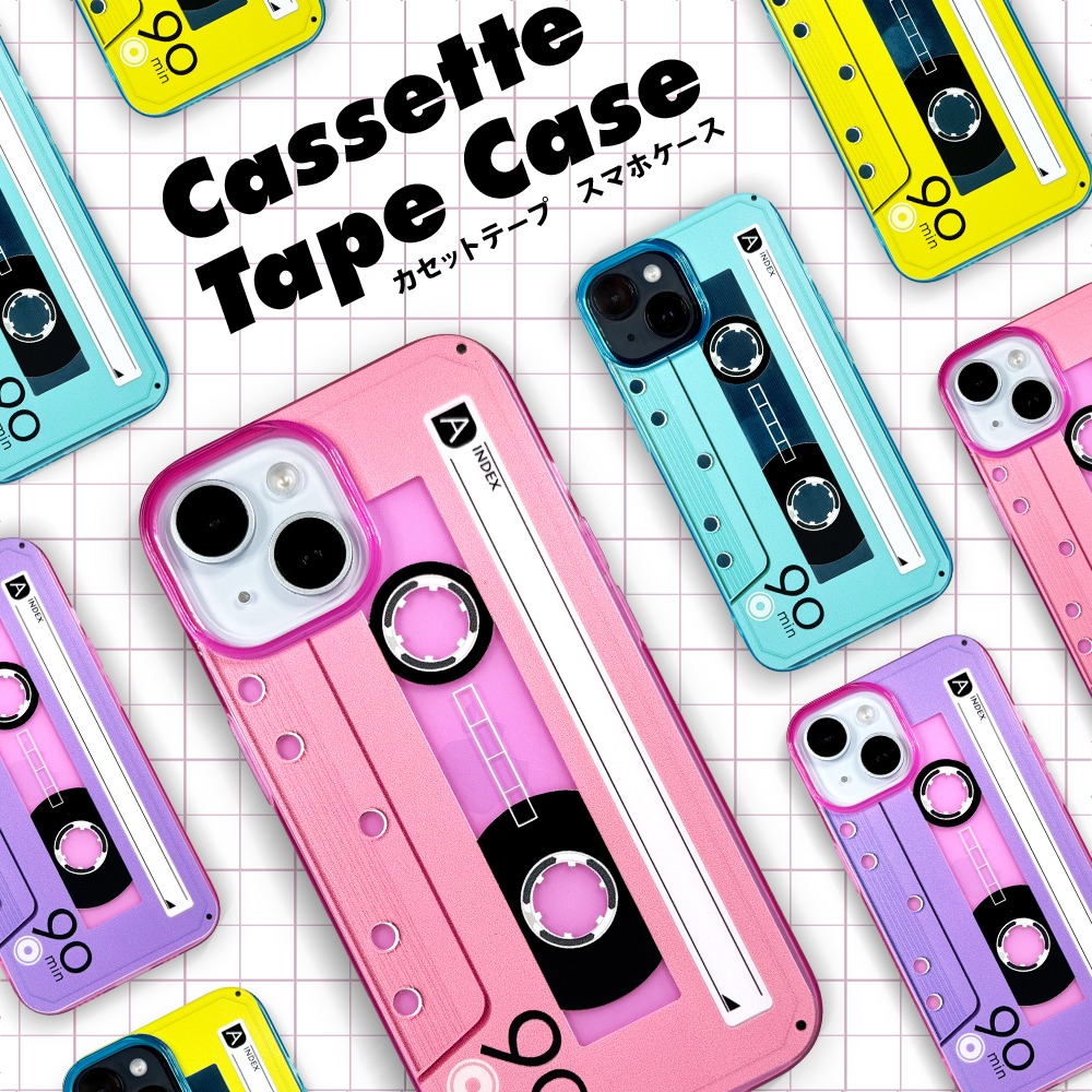 ダイソー カセットテープ風スマホケース