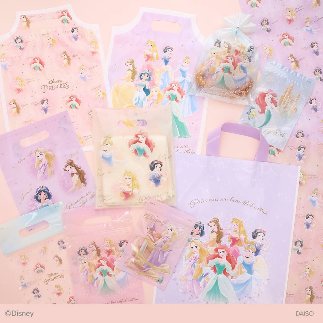 ダイソー ディズニープリンセス ラッピングアイテム