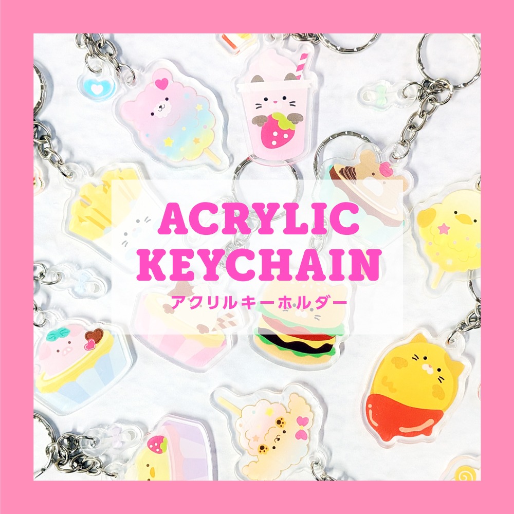 ダイソー アニマルアクリルキーホルダー