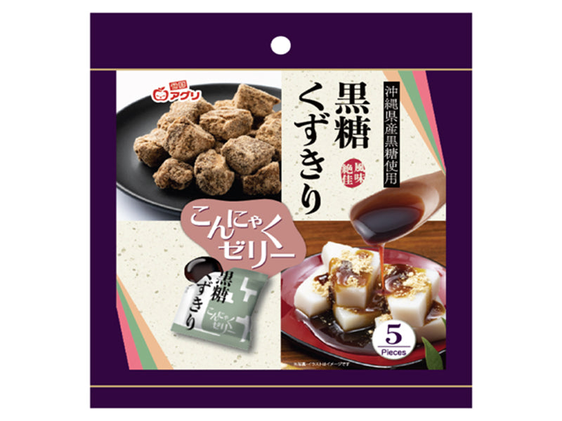 雪国アグリ 黒糖くずきりこんにゃくゼリー ８０ｇ