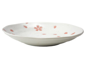 美濃焼 小皿 桜吹雪 白