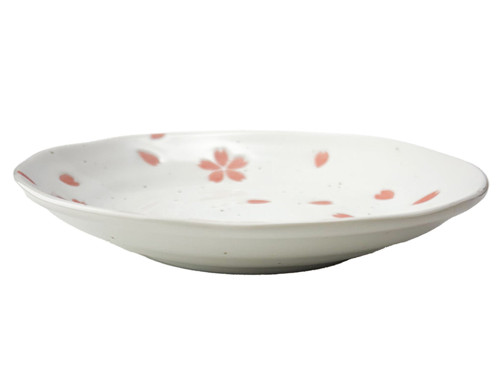 美濃焼 小皿 桜吹雪 白