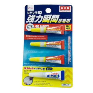 多目的強力瞬間接着剤ａｎｄはがし液１本（使いきり１ｇ×３本）