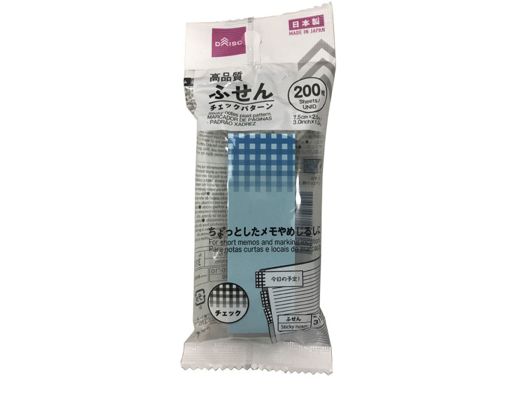 ふせん ２００枚 チェックパターン
