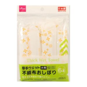 厚手ウェット 不織布おしぼり ６本