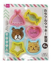 カラフルクッキー抜型６個 ダイソー(DAISO)