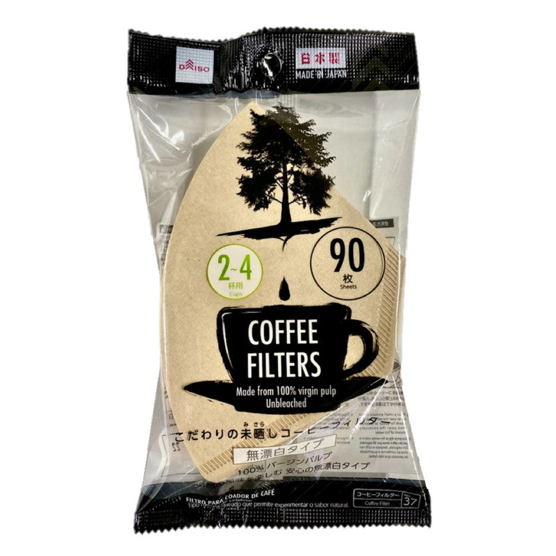 コーヒーフィルター ２－４杯用 無漂白タイプ ９０枚