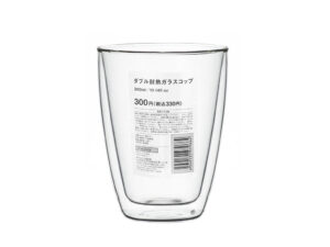 ダブル耐熱ガラスコップ（３００ｍＬ）