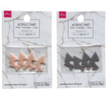 アクリルパーツ（プレート、３連三角、１穴）