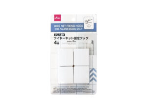 クロス壁用 ワイヤーネット固定フック ４個入