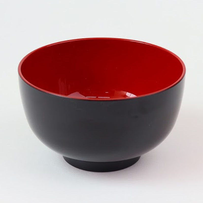 汁椀深型黒内朱 ダイソー(DAISO)