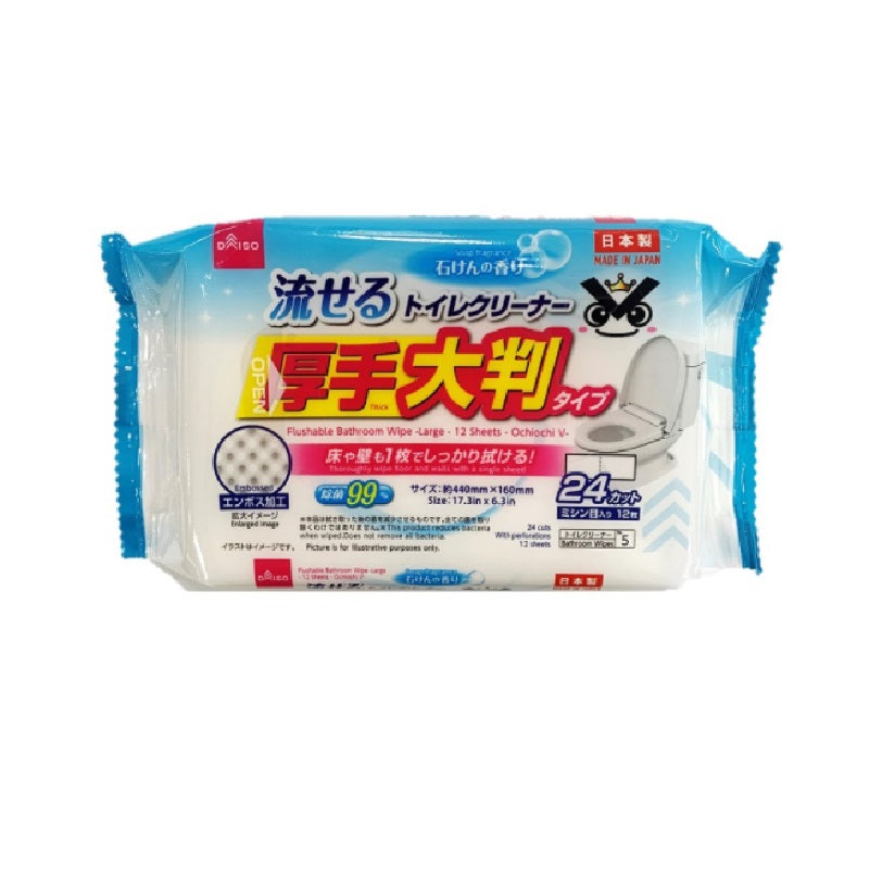 流せるトイレクリーナー（大判１２枚、落ち落ちＶ） ダイソー(DAISO)