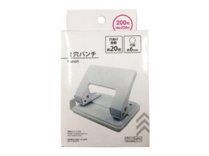 ２穴パンチ（白） ダイソー(DAISO)