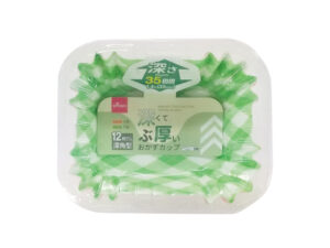 深くて分厚いおかずカップ（角型、１２枚）