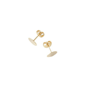ゴールドカラー ピアス丸皿付き ４個