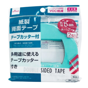 一般タイプ両面テープ テープカッター付２巻