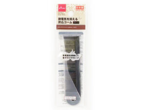 静電気を抑える折込コーム（ブラック） ダイソー(DAISO)