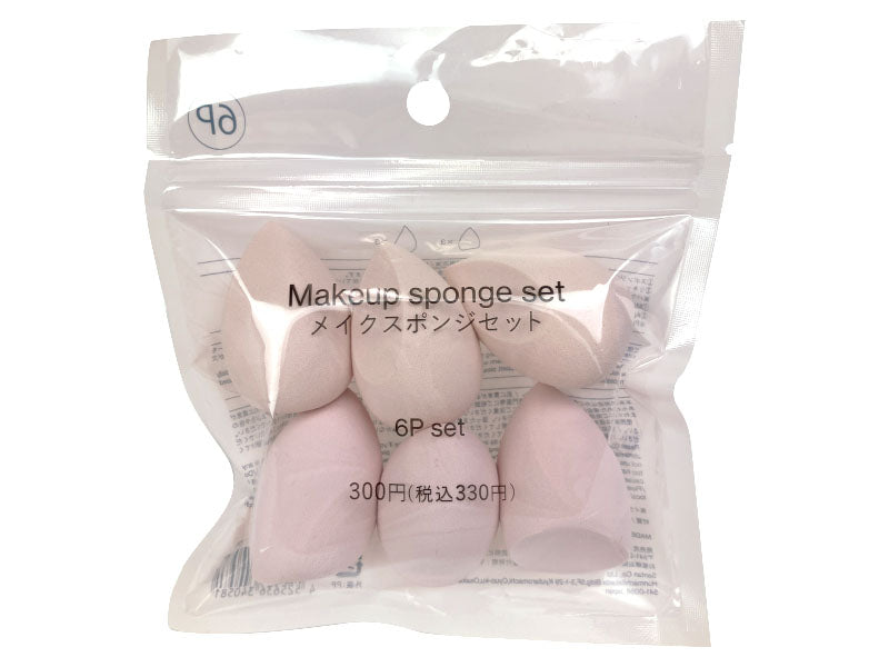メイクスポンジ６ＰセットＰＫ ダイソー(DAISO)