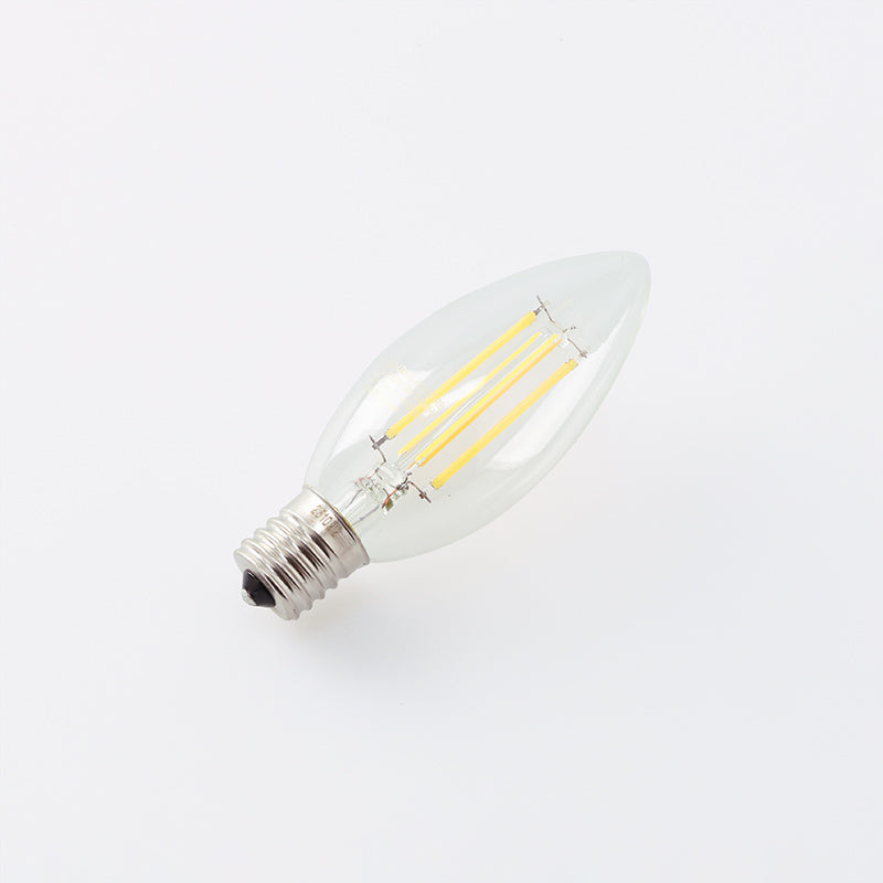 ＬＥＤフィラメント電球４０Ｗ形相当電球色シャンデリア球Ｅ１７