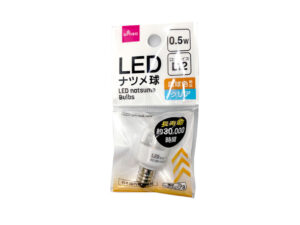 ＬＥＤ ナツメ球０．５Ｗ 電球色 クリア