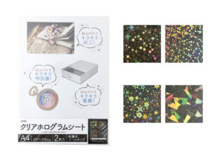 クリアホログラムシート シールタイプ