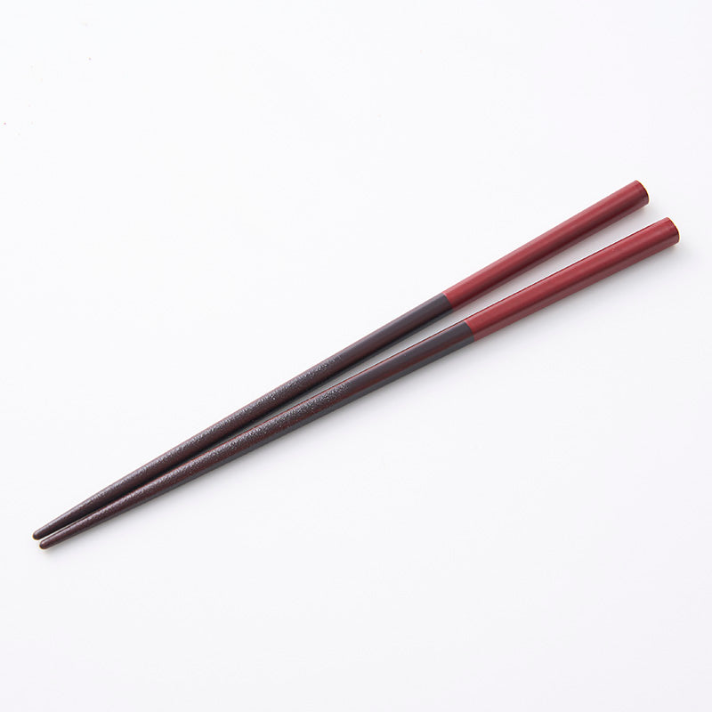 若狭塗箸 塗分 赤（食洗機対応）２１ｃｍ