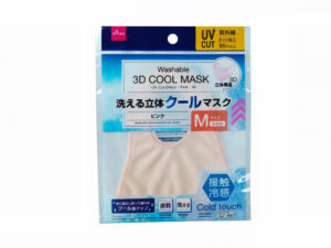 洗える立体クールマスク（ＵＶカット効果、ピンク、Ｍ） ダイソー(DAISO)
