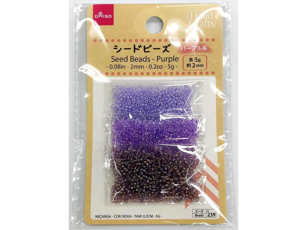 シードビーズ（パープル系）