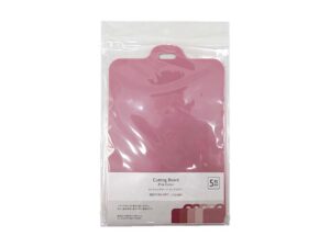 カッティングボード（ピンクカラー、５枚） ダイソー(DAISO)