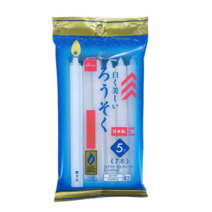 白く美しいろうそく ５号７本入