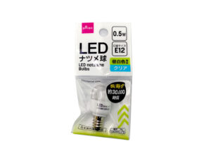 ＬＥＤ ナツメ球０．５Ｗ 昼白色 クリア