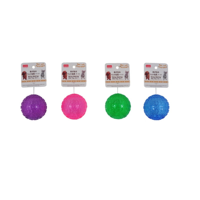音が出るペット玩具（ボール①） ダイソー(DAISO)