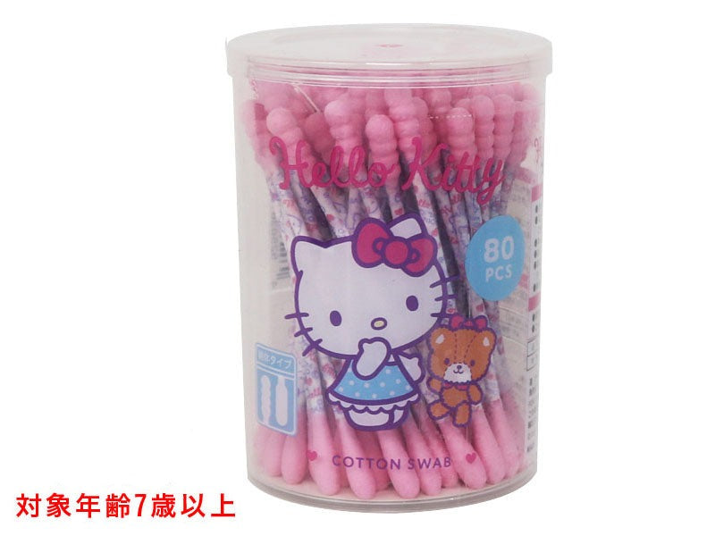 ハローキティ 綿棒８０本入り ダイソー(DAISO)