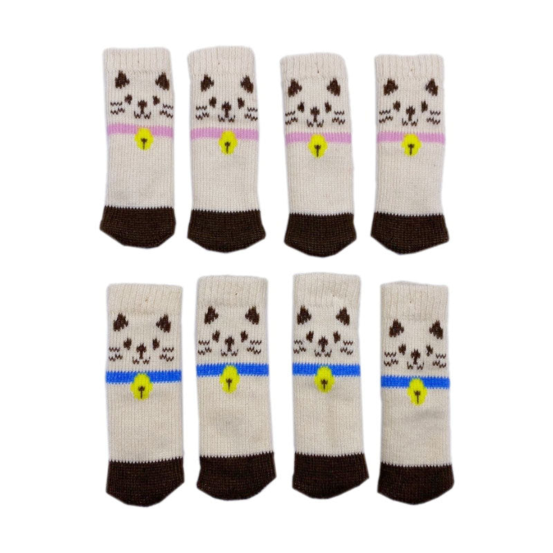 イス脚カバー（アニマル、すず猫、スリムタイプ、４個） ダイソー(DAISO)