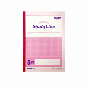 Ｓｔｕｄｙ Ｌｉｎｅ（Ｂ５、５ｍｍ方眼罫、３０枚、ピンク）