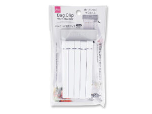 ホルダー付 袋クリップ（５個） ダイソー(DAISO)